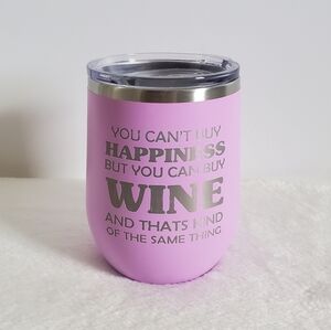 Polar Camel Light Purple Lilac Wine Stainless Steel Travel Tumbler 12 Oz